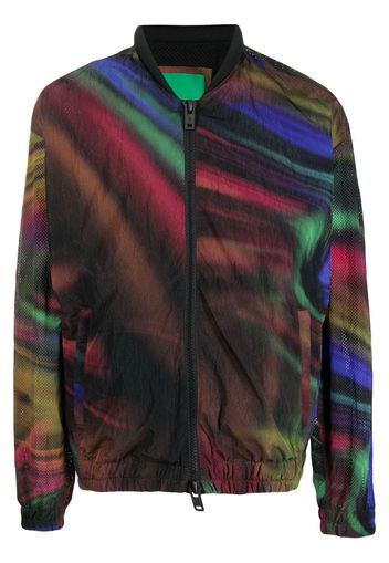 Emporio Armani Bomber con stampa astratta - Multicolore