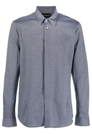 Emporio Armani Camicia con stampa - Blu