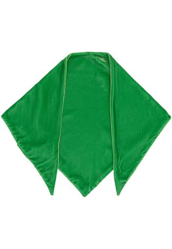 Emporio Armani velvet handkerchief scarf - Verde