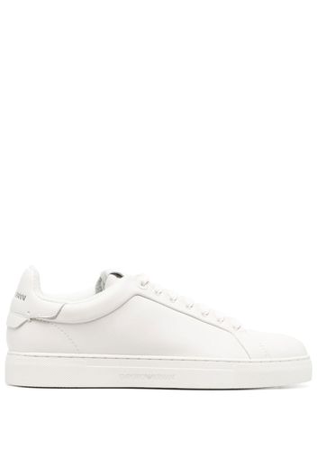 Emporio Armani logo-print lace-up sneakers - Bianco