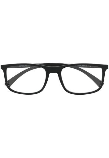 Emporio Armani rectangle-frame glasses - Nero