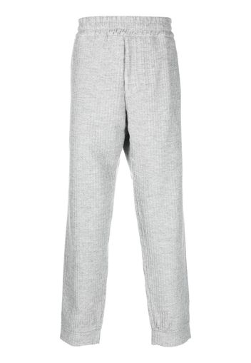 Emporio Armani ribbed track pants - Grigio