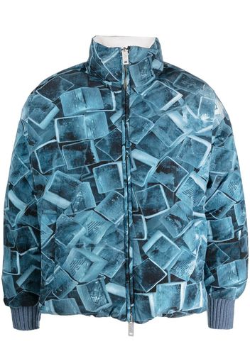 Emporio Armani Earctic reversible puffer jacket - Blu