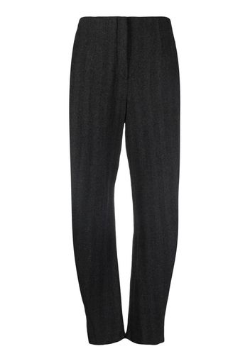 Emporio Armani virgin wool knitted trousers - Grigio