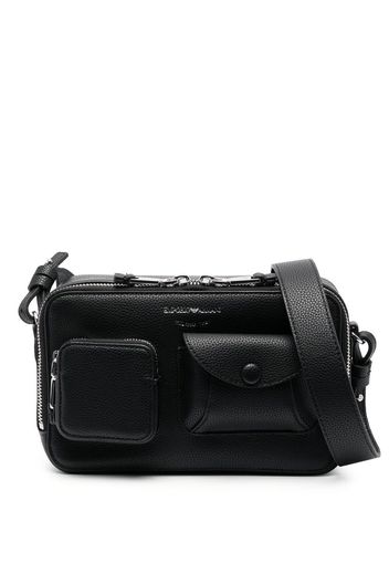 Emporio Armani zip-around utility shoulder bag - Nero