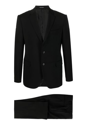 Emporio Armani straight-leg wool suit - Nero