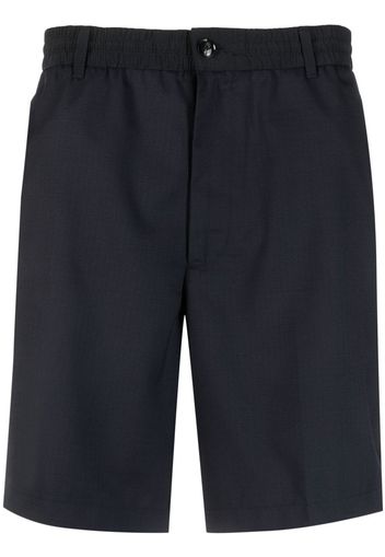 Emporio Armani elasticated-waistband bermuda shorts - Blu