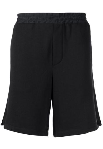 Emporio Armani elasticated-waist bermuda shorts - Blu