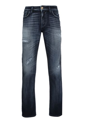 Emporio Armani light-wash straight-leg jeans - Blu