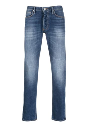 Emporio Armani logo-patch straight-leg jeans - Nero