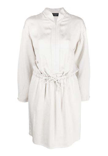 Emporio Armani draped shirt dress - Toni neutri