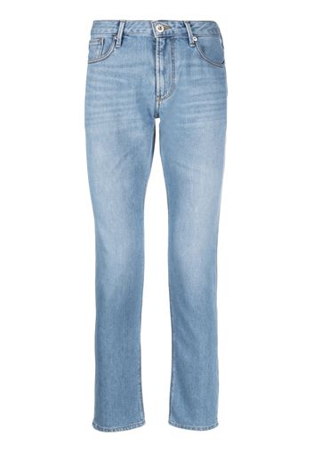 Emporio Armani slim-fit faded jeans - Blu