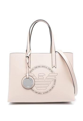 Emporio Armani Palmellato logo-charm tote bag - Toni neutri