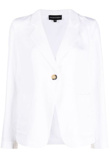 Emporio Armani cut-out detail blazer - Bianco