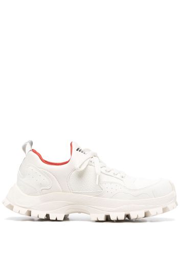 Emporio Armani chunky-ridged-sole sneakers - Bianco