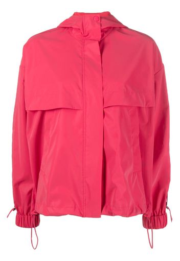 Emporio Armani hooded rain jacket - Rosso