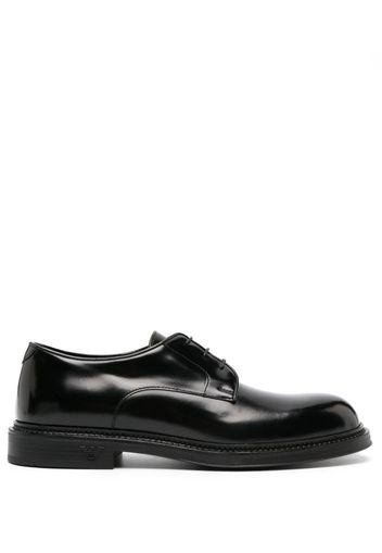 Emporio Armani panelled 35mm lace-up derby shoes - Nero