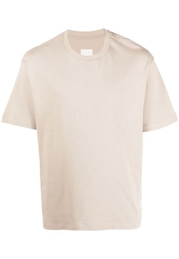 Emporio Armani half-sleeved organic-cotton T-Shirt - Toni neutri