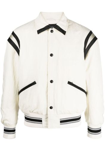 Emporio Armani Bomber con ricamo - Bianco