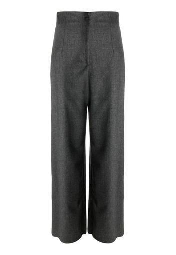 Emporio Armani straight-leg high-waist trousers - Grigio