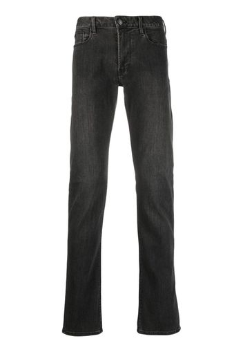 Emporio Armani Jeans skinny a vita media - Nero