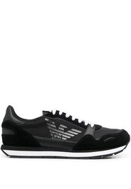 Emporio Armani logo-printed sneakers - Nero