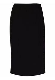 Emporio Armani high-waisted bodycon midi skirt - Nero