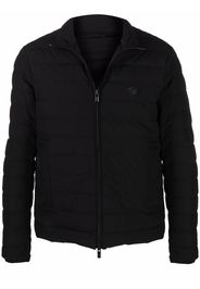 Emporio Armani padded logo-patch jacket - Nero