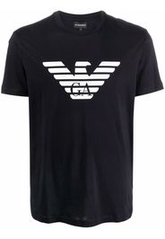 Emporio Armani Eagle-logo T-shirt - Blu