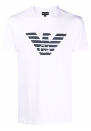 Emporio Armani Eagle logo crewneck T-shirt - Bianco