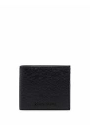 Emporio Armani grained embossed-logo wallet - Nero