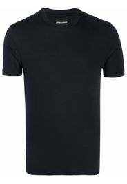 Emporio Armani round neck short-sleeved T-shirt - Blu