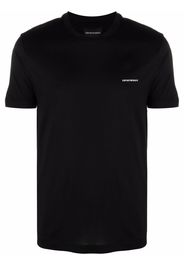 Emporio Armani logo-print crew neck T-shirt - Nero