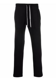 Emporio Armani drawstring logo-print trackpants - Nero