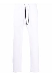 Emporio Armani drawstring logo-print trackpants - Bianco