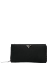 Emporio Armani logo-plaque detail wallet - Nero