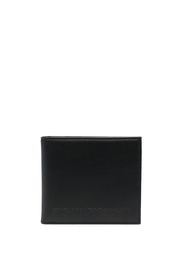 Emporio Armani logo-debossed card holder wallet - Nero