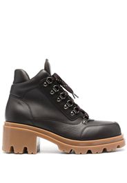 Emporio Armani Chalet Collection 65mm hiking boots - Marrone