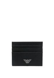 Emporio Armani logo-plaque cardholder - Nero