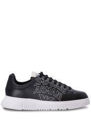 Emporio Armani logo-print low-top sneakers - Nero