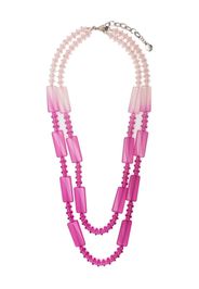 Emporio Armani gradient double layer necklace - Rosa