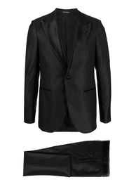 Emporio Armani single-breasted dinner suit - Nero