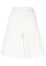 Emporio Armani embossed-logo track shorts - Bianco