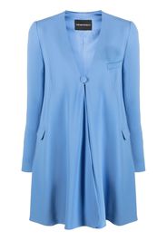 Emporio Armani single-breasted oversized blazer - Blu