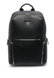 Emporio Armani logo-embossed zip-fastening backpack - Nero