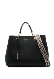 Emporio Armani debossed-logo tote bag - Nero