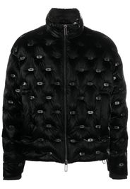Emporio Armani logo-embellished puffer jacket - Nero