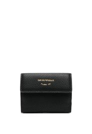 Emporio Armani faux-leather tri-fold wallet - Nero