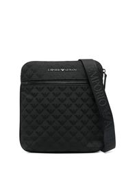 Emporio Armani logo-jacquard messenger bag - Nero