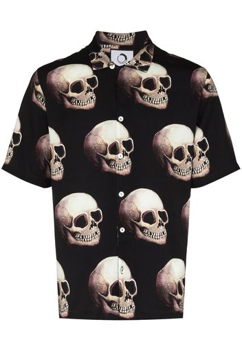 Endless Joy skull-print short-sleeve shirt - Nero